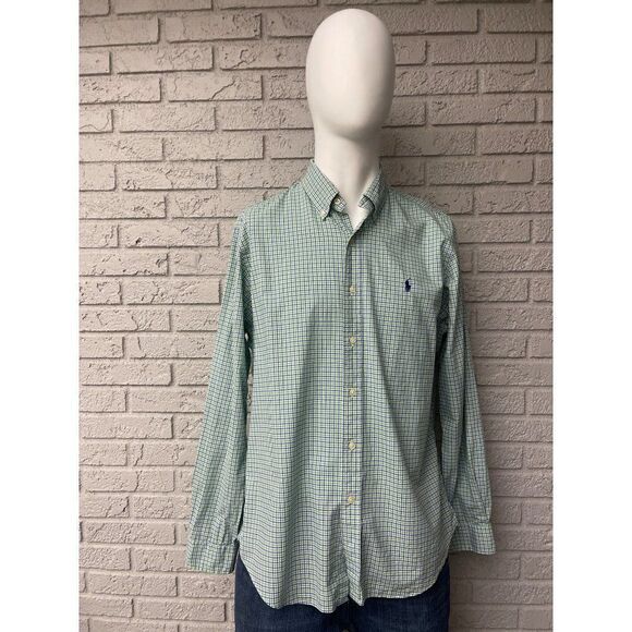 Ralph Lauren Plaid Long Sleeve Button Down Shirt Size L - Picture 1 of 7